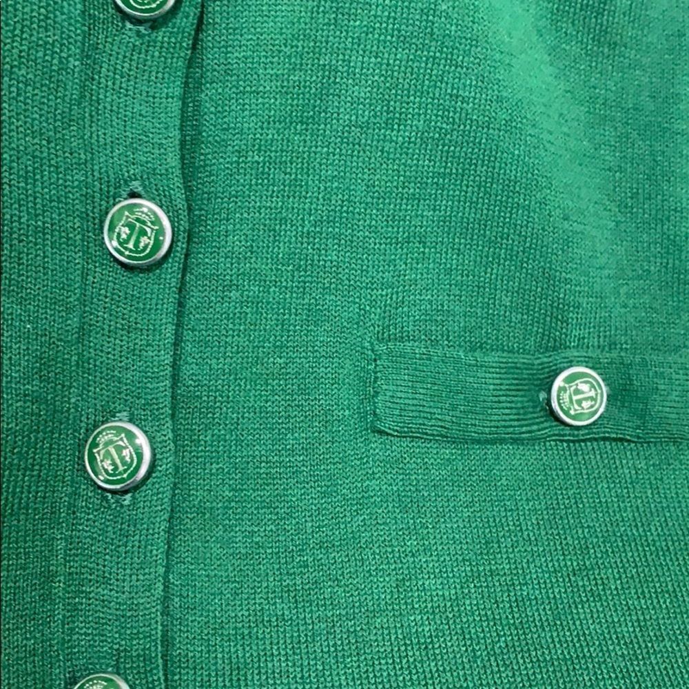 NWT Talbots Women’s Green Stretch Polo Shirt Size Large - Picture 5 of 6